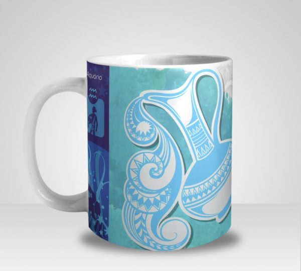 Caneca Signo de Aquário (Mod.1)