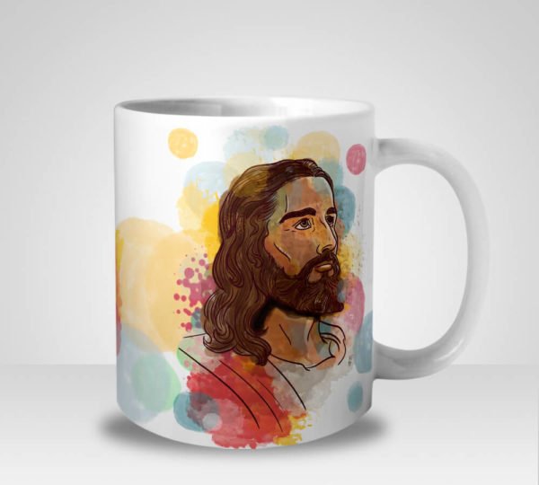 Caneca Evangélica Jesus Vive em Mim