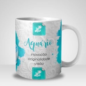 Caneca Signo de Aquário (Mod.1)