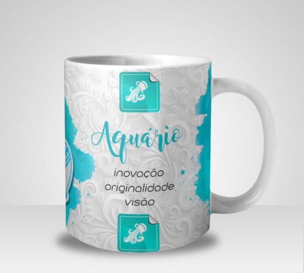 Caneca Signo de Aquário (Mod.1)