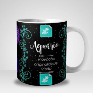 Caneca Signo de Aquário (Mod.2)