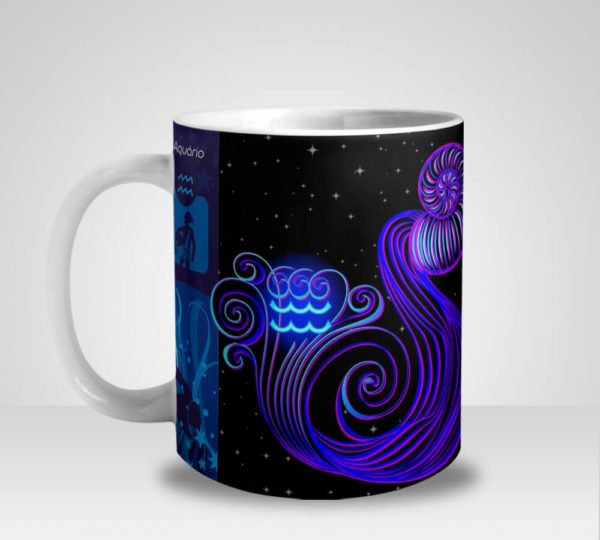 Caneca Signo de Aquário (Mod.2)