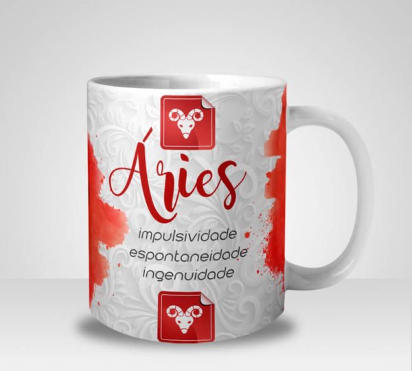 Caneca Signo de Áries (Mod.1)