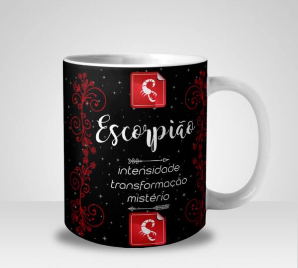 Caneca Signo de Escorpião (Mod.2)