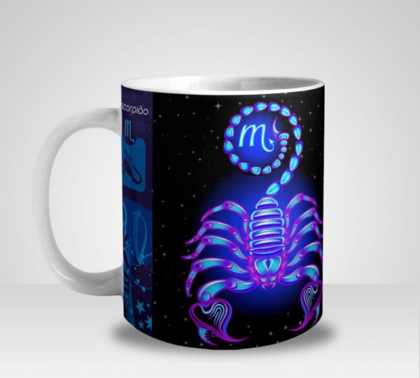 Caneca Signo de Escorpião (Mod.2)