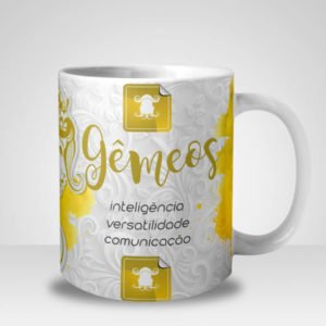 Caneca Signo de Gêmeos (Mod.1)