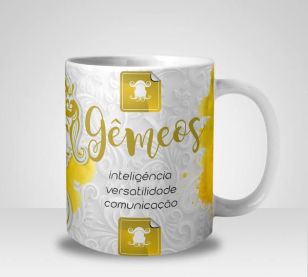 Caneca Signo de Gêmeos (Mod.1)