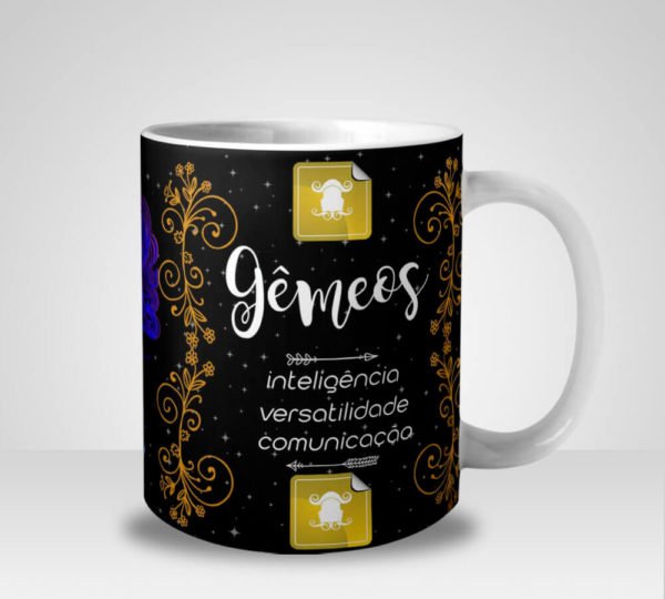 Caneca Signo de Gêmeos (Mod.2)