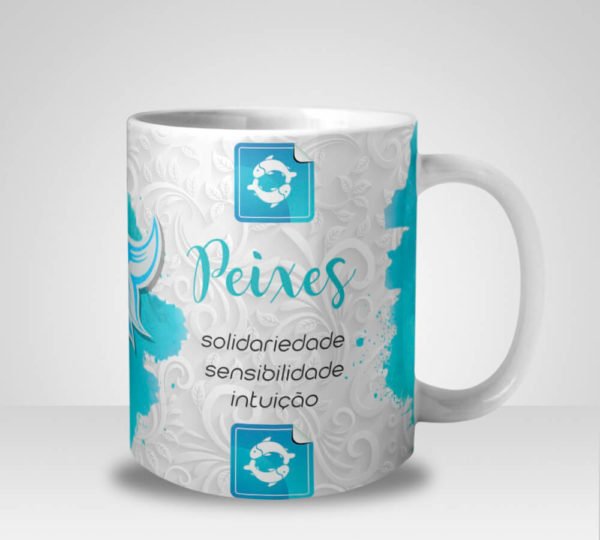 Caneca Signo de Peixes (Mod.1)