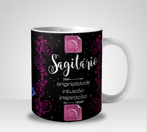 Caneca Signo de Sagitário (Mod.2)