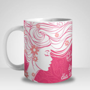 Caneca 8 de Março Dia Internacional da Mulher - Rosa