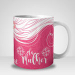 Caneca 8 de Março Dia Internacional da Mulher - Rosa