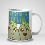 Caneca A Vida de Um Geminiano (Signo de Gêmeos)