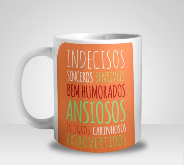 Caneca A Vida de Um Libriano (Signo de Libra)