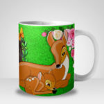 Caneca Amor de Mãe Bambi com Foto