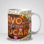 Caneca Avó é Mãe com Açúcar (Mod.2)