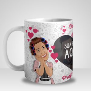 Caneca Dona Florinda e Professor Girafales com Foto