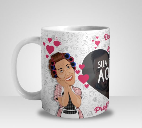 Caneca Dona Florinda e Professor Girafales com Foto