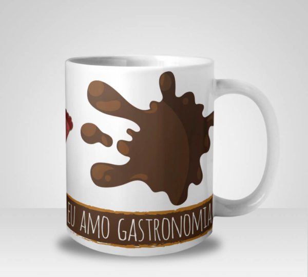 Caneca Eu Amo Gastronomia