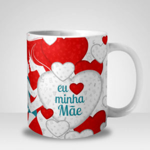 Caneca Eu Amo minha Mãe com Foto