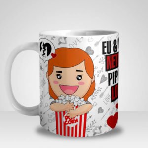 Caneca Eu & Você + Netflix + Pipoca = Love (Mod.1)