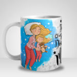 Caneca Feliz são os Dias e Noites das Mamães - Menina (Mod.1)