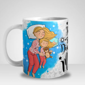 Caneca Feliz são os Dias e Noites das Mamães - Menina (Mod.1)