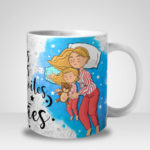 Caneca Feliz são os Dias e Noites das Mamães - Menina (Mod.1)