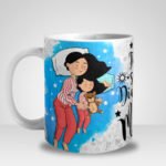 Caneca Feliz são os Dias e Noites das Mamães - Menina (Mod.2)