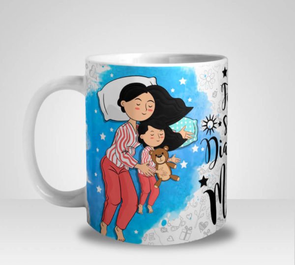 Caneca Feliz são os Dias e Noites das Mamães - Menina (Mod.2)