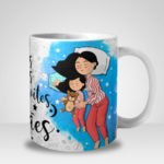 Caneca Feliz são os Dias e Noites das Mamães - Menina (Mod.2)