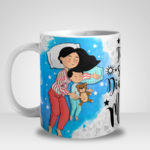 Caneca Feliz são os Dias e Noites das Mamães - Menino (Mod.2)