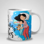 Caneca Feliz são os Dias e Noites das Mamães - Menino (Mod.2)