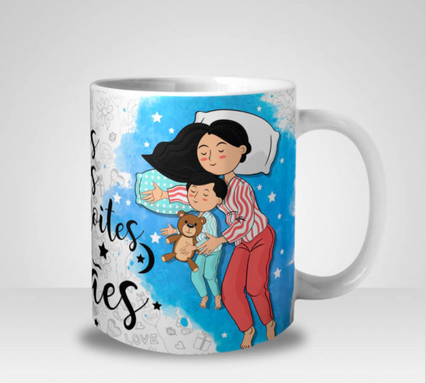 Caneca Feliz são os Dias e Noites das Mamães - Menino (Mod.2)