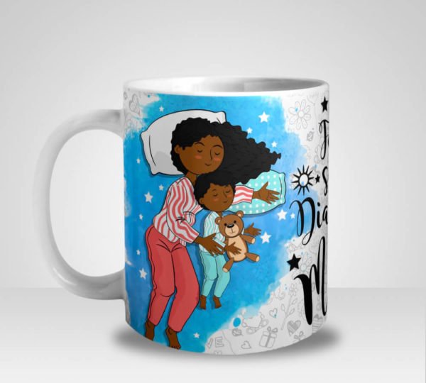 Caneca Feliz são os Dias e Noites das Mamães - Menino (Mod.3)