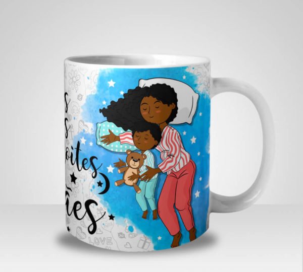 Caneca Feliz são os Dias e Noites das Mamães - Menino (Mod.3)