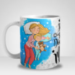 Caneca Feliz são os Dias e Noites das Mamães - Menino (Mod.1)