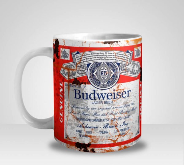 Caneca Latas Antigas Budweiser