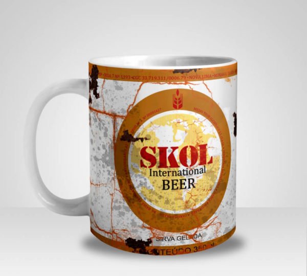 Caneca Latas Antigas Skol