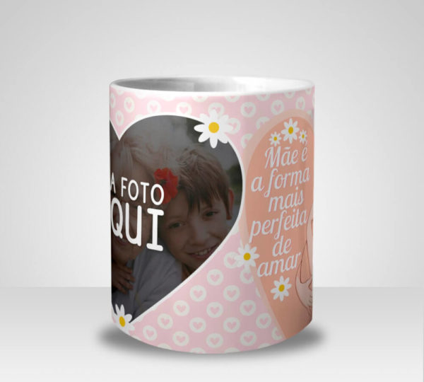 Caneca Mãe é a Forma mais Perfeita de Amar Com Foto (Mod.2)