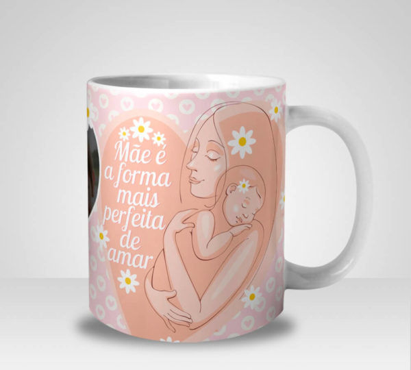 Caneca Mãe é a Forma mais Perfeita de Amar Com Foto (Mod.2)