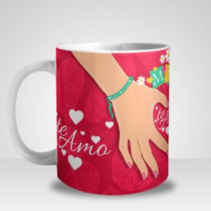 Caneca Mãe Te Amo Te Amo Te Amo - Rosa