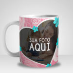 Caneca Mamãe & Eu Menina com Foto