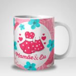 Caneca Mamãe & Eu Menina com Foto