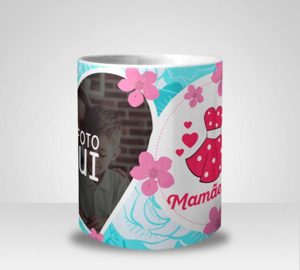 Caneca Mamãe & Eu Menino com Foto