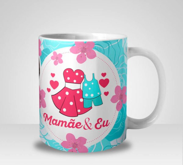 Caneca Mamãe & Eu Menino com Foto