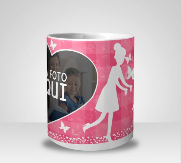 Caneca Mamãe te Amo com Foto (Mod.2)