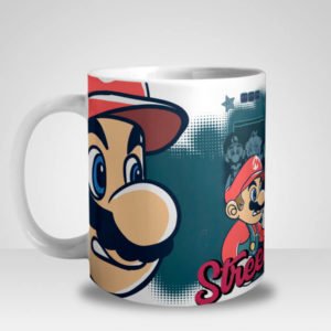 Caneca Mario Bros e Sonic Street Fighters