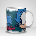 Caneca Mario Bros e Sonic Street Fighters