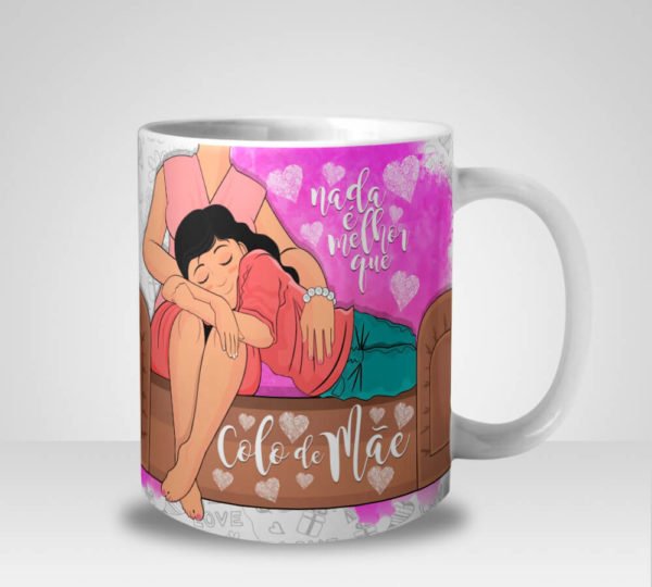 Caneca Nada é Melhor que Colo de Mãe - Menina (Mod.1)